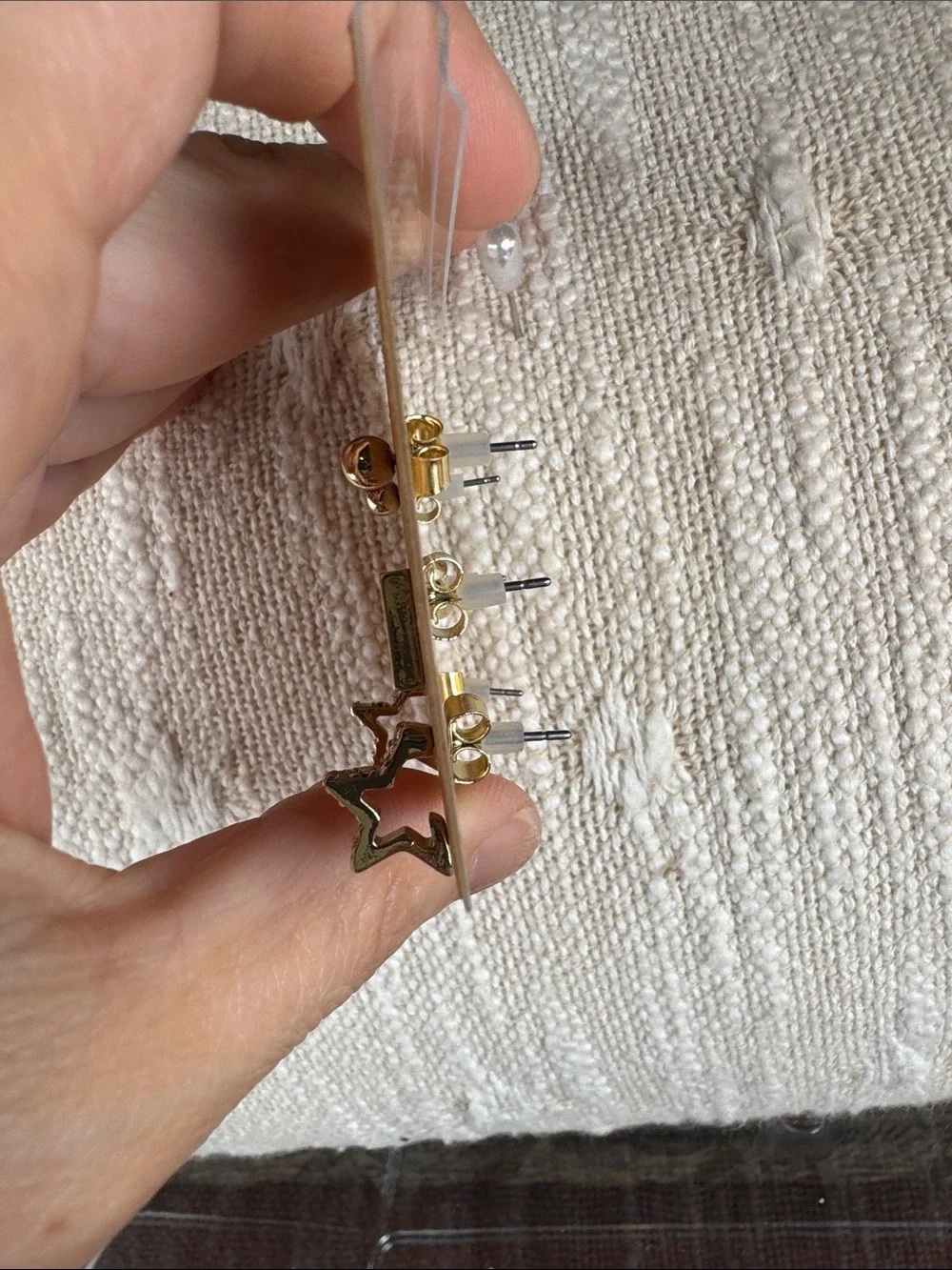0552-Rachel‎ Roy Gold Earring Set - 3 Pairs